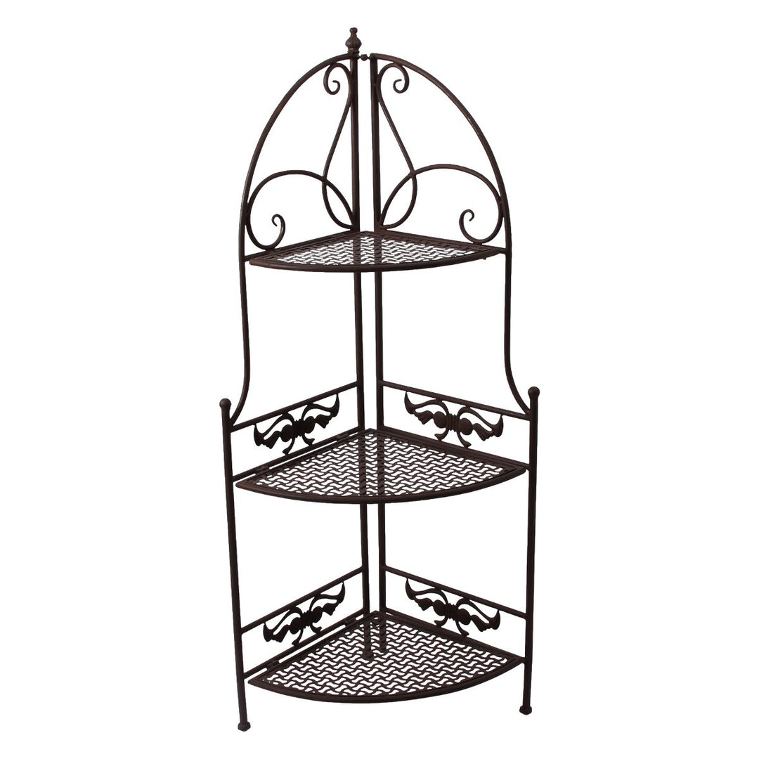 PrimoLiving Metall Garten Regal - Pflanzen Blumen Eckregal aus Metall - Pflanzenregal Garten und Bal