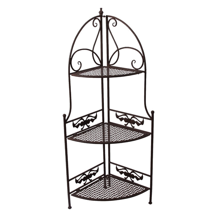 PrimoLiving Metall Garten Regal - Pflanzen Blumen Eckregal aus Metall - Pflanzenregal Garten und Bal