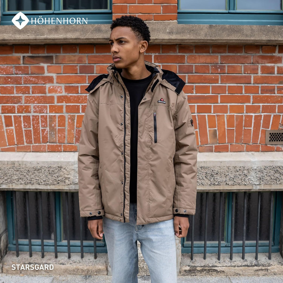 Höhenhorn Starsgard Herren Winter Jacke Wasserdicht Atmungsaktive Funktionsjacke S Beige, S Beige