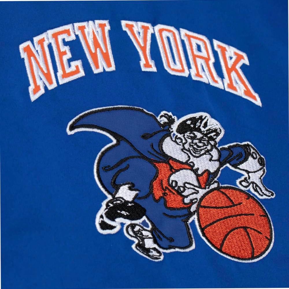 Mitchell & Ness NBA Heavyweight Satin Jacket S New York Knicks, Royal, S New York Knicks, Royal