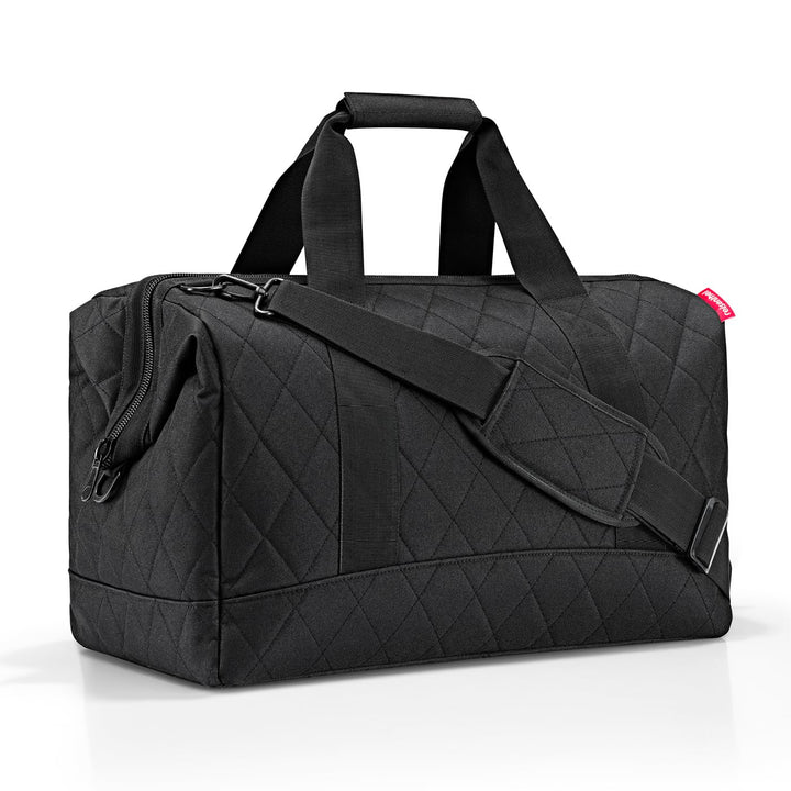 reisenthel Allrounder L Rhombus Black – Vielfältige Doktortasche zum Reisen, für die Arbeit oder Fre