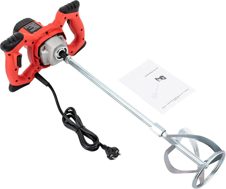 Professioneller 1500W Rührwerk Mörtelrührer | Elektrischer Handmixer für Zement, Beton, Fliesenklebe