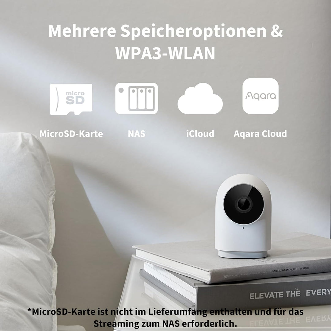 Aqara Kamera-Hub G2H Pro, 1080p HD HomeKit Secure Video Indoor Kamera, Nachtsicht, Zwei-Wege-Audio,
