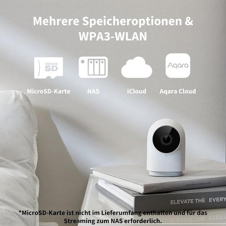 Aqara Kamera-Hub G2H Pro, 1080p HD HomeKit Secure Video Indoor Kamera, Nachtsicht, Zwei-Wege-Audio,