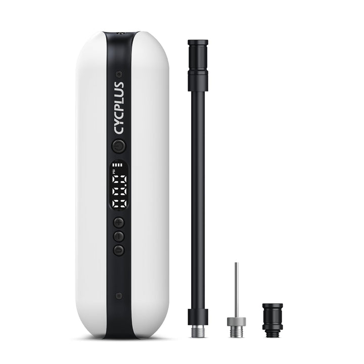 CYCPLUS Luftpumpe 150PSI Elektrischer Kompressor Tragbar Fahrradpumpe Mini Reifenpumpe mit Digital L