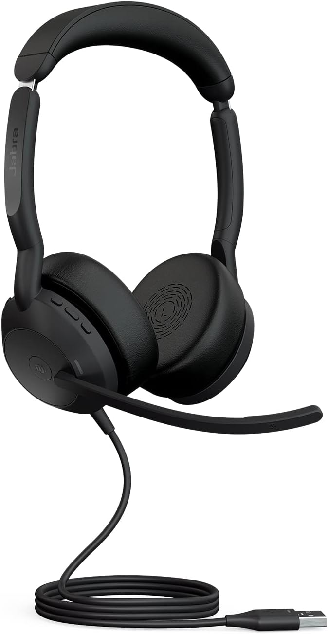 Jabra Evolve2 50 - Kabelgebundenes Stereo-Headset mit Jabra Air Comfort - Mikrofone mit aktiver Gerä