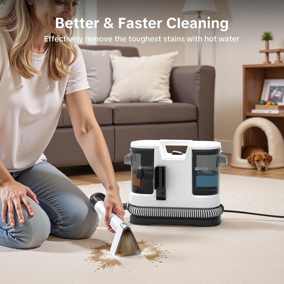 2025 New Upgrade Portable Instant Heated Function Washing Vacuum Cleaner, Multifunctional Carpet & U