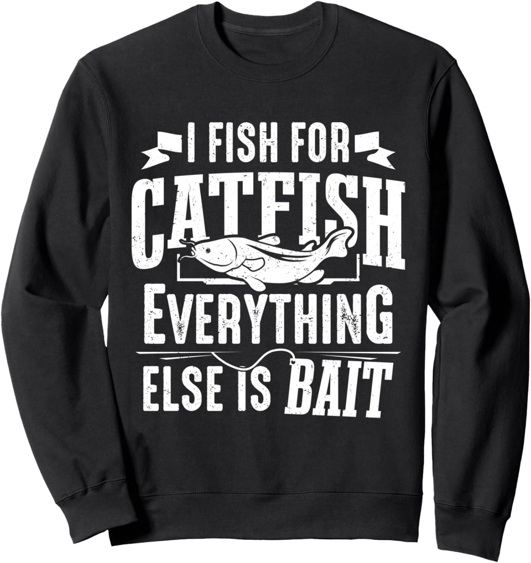 Wels Fischen Angler Welsfischer Waller Angeln Herren Sweatshirt