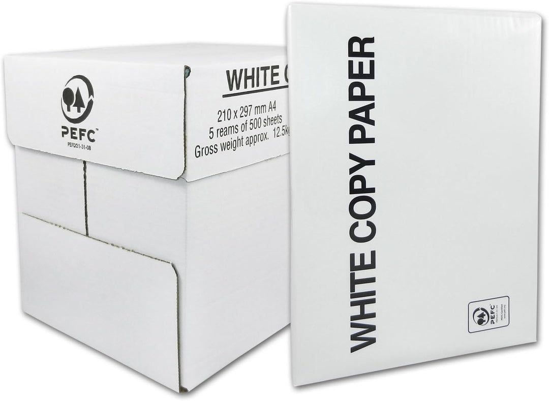 Kopierpapier 2500 A4 Blatt weiss 80 g/m² 2500 SEITEN BLATT KOPIERPAPIER DRUCKERPAPIER PAPIER weiss A