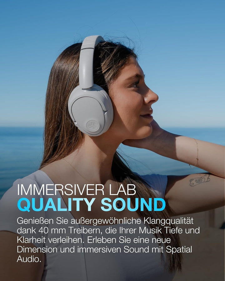 JLab JBuds LUX ANC Smart Noise Cancelling Over Ear Kopfhörer Bluetooth kabellos mit Mikrofon und akt