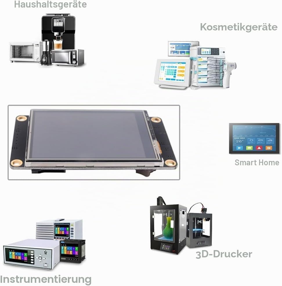 DIYmalls Nextion Enhanced 3,5 Zoll HMI Display Resistiver Touchscreen 5V TFT LCD 480 x 320 für Ardui