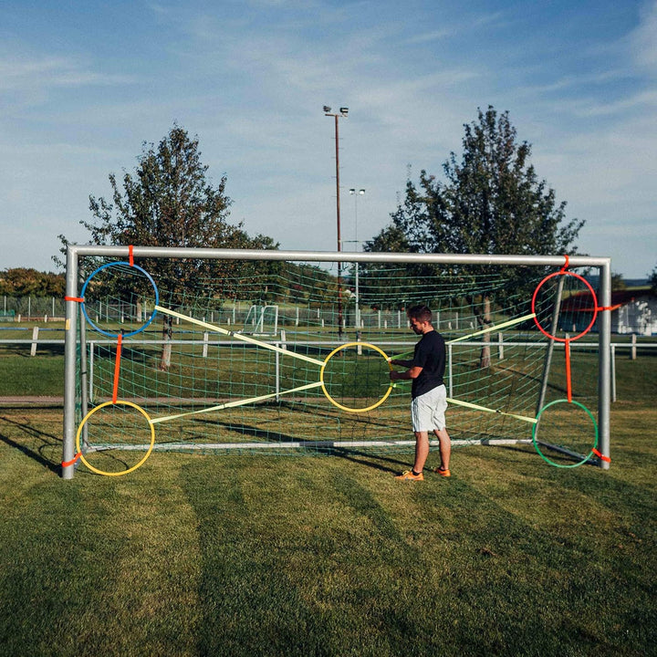 Torwand für Fussball mit Bänder um professionell und effektiv zu trainieren/Tor-Technik-Set/Fussball