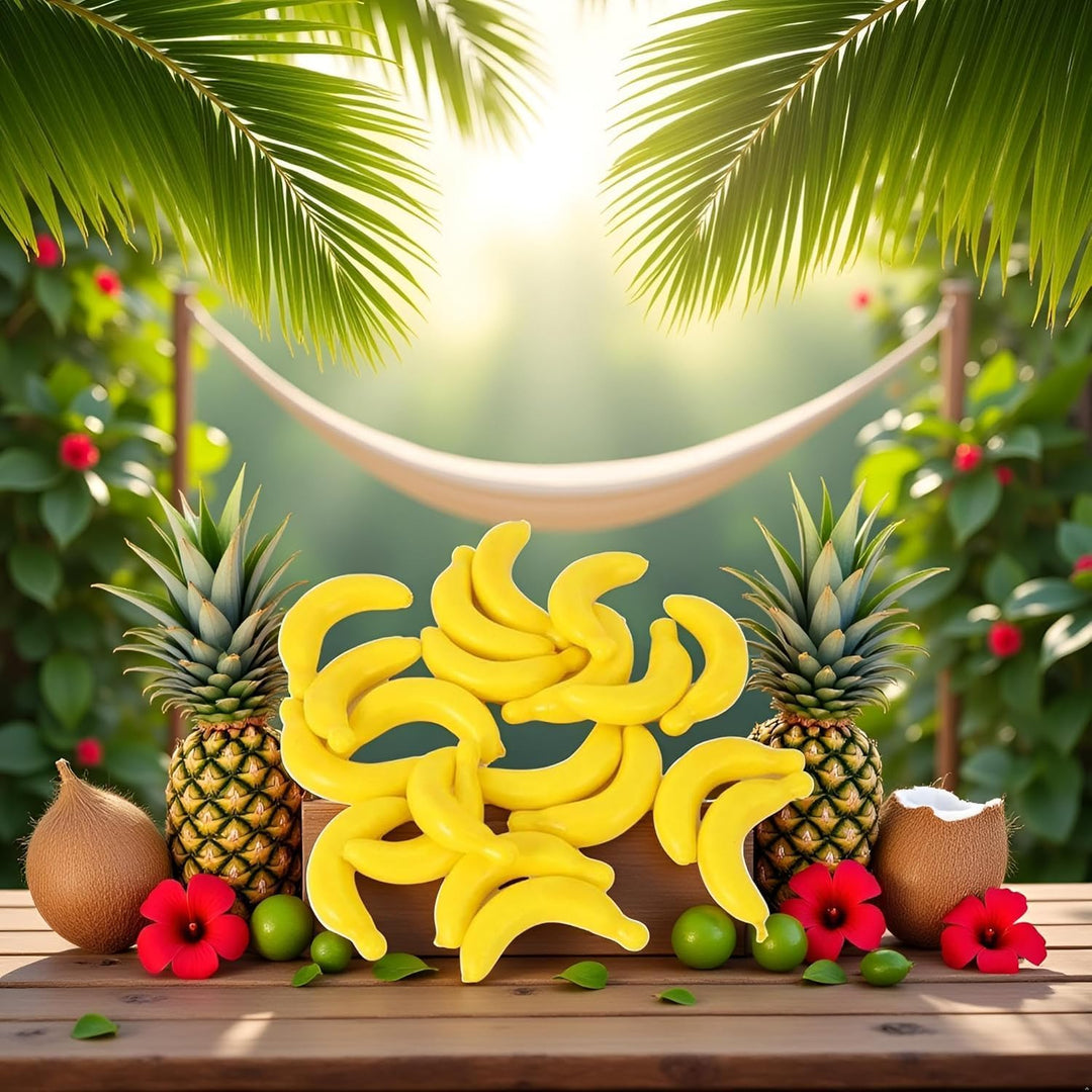 Mini-Bananen-Frucht, künstliche Bananen-Requisiten, Kunststoff-Schaumstoff, Gemüse, Obst als Party-O