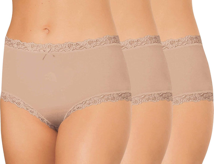 Nina von C. Damen-Taillenslip 3er-Pack 40 Haut, 40 Haut