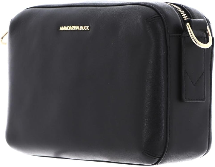 Mandarina Duck Damen Luna Umhängetasche, 24x14,5x9,5 (L x H x W) Schwarz, Schwarz