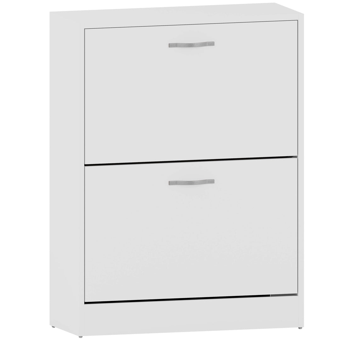 Vida Designs Schuhschrank mit 2 Klappfächern, Aufbewahrung für Schuhe, Organizer, Holzmöbel-Einheit,