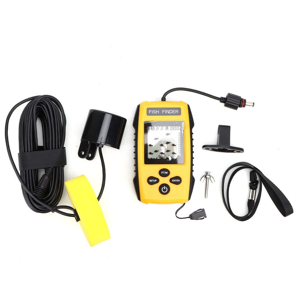 Oumefar Handheld Fish Finder LCD Tragbarer Fischfinder Angeln zubehör Angelkajak Fishfinder Contour