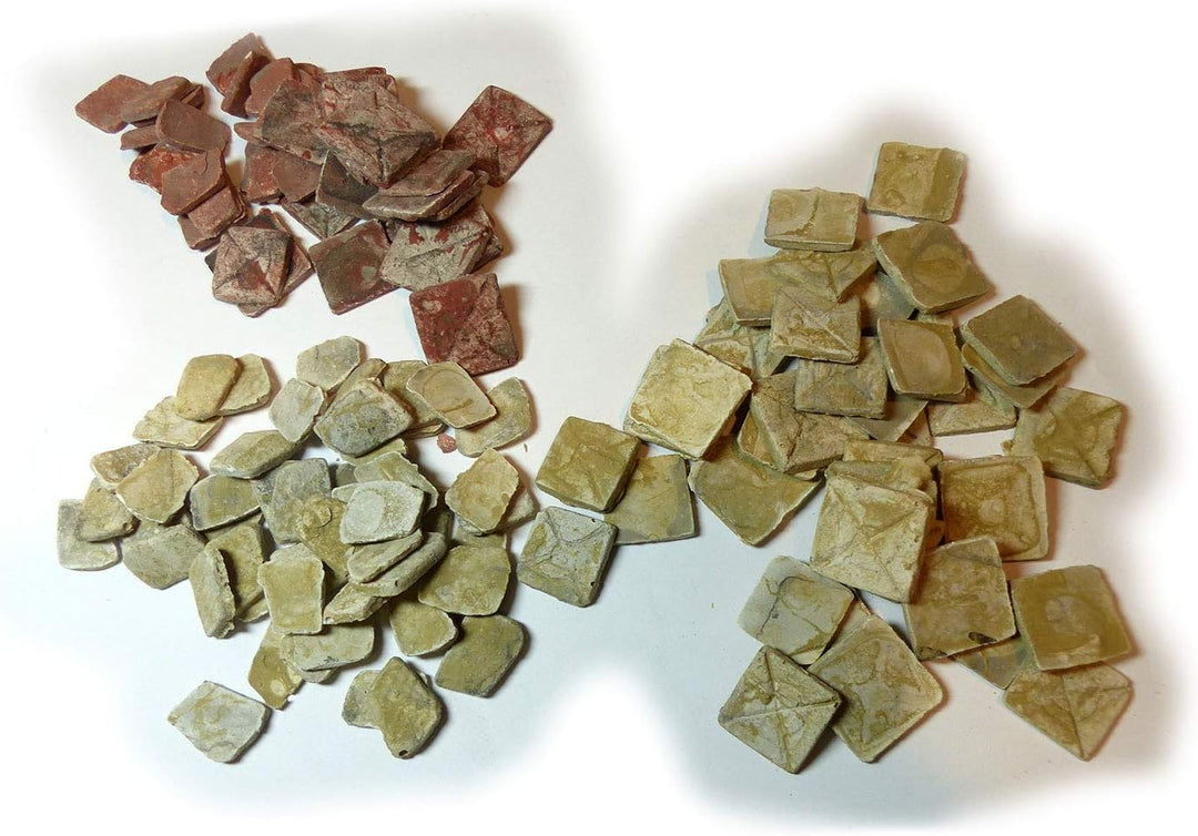 Krippenbausatz Genezareth – Set Bodenplatten – mit 50 Bodenfliesen (Sinai), 40 quadratischen Bodenpl