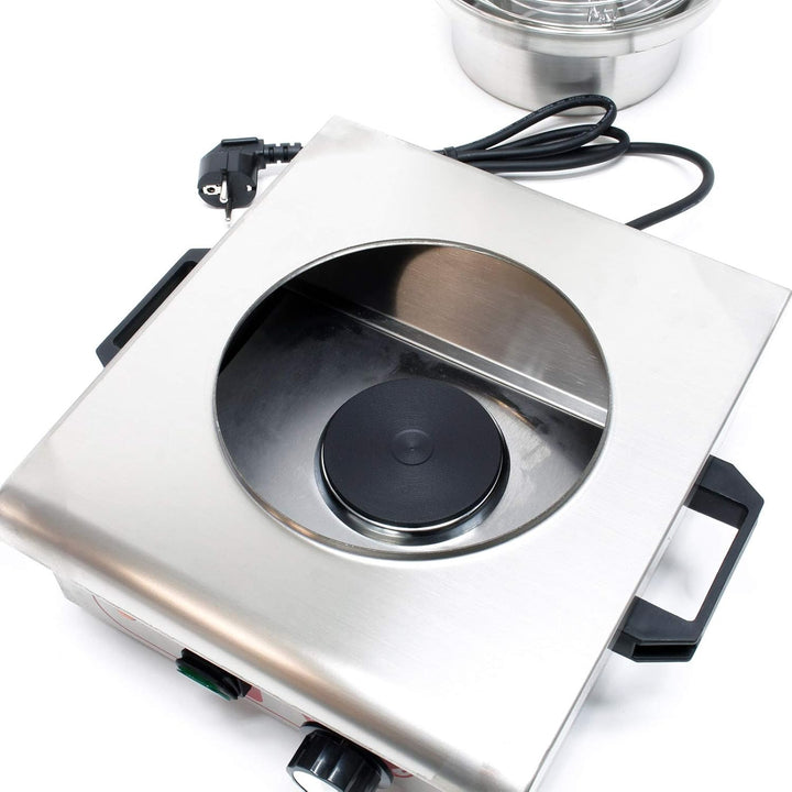 Wiltec Hot Dog Gerät 450W Stahl Wurstkocher Würstchenwärmer Hot Dog-Maker Eierkocher Dämpfer