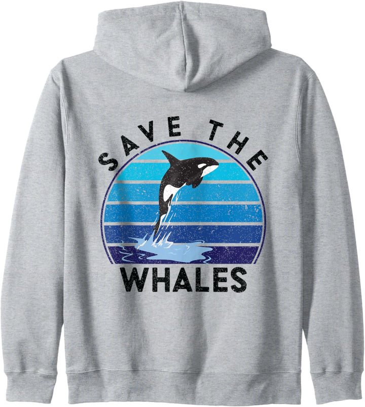 Save The Whales Orca Marine Biologe Sea Protection Wal Kapuzenjacke