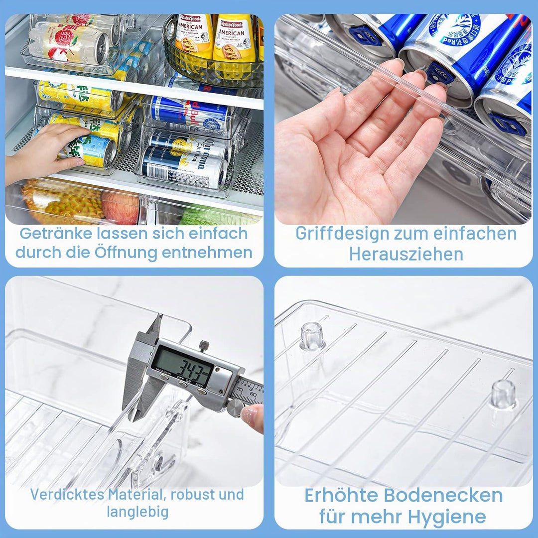 Lighterday Dosen Kühlschrank Organizer Doppelt Dosenspender Kühlschrank Dosen Fridge Organizer Geträ