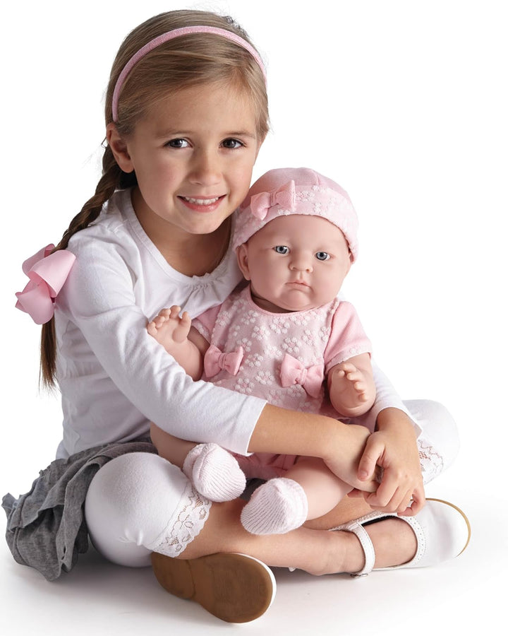 JC Toys, realistische Baby-Puppe Lily, Hellrosa, 45,7 cm