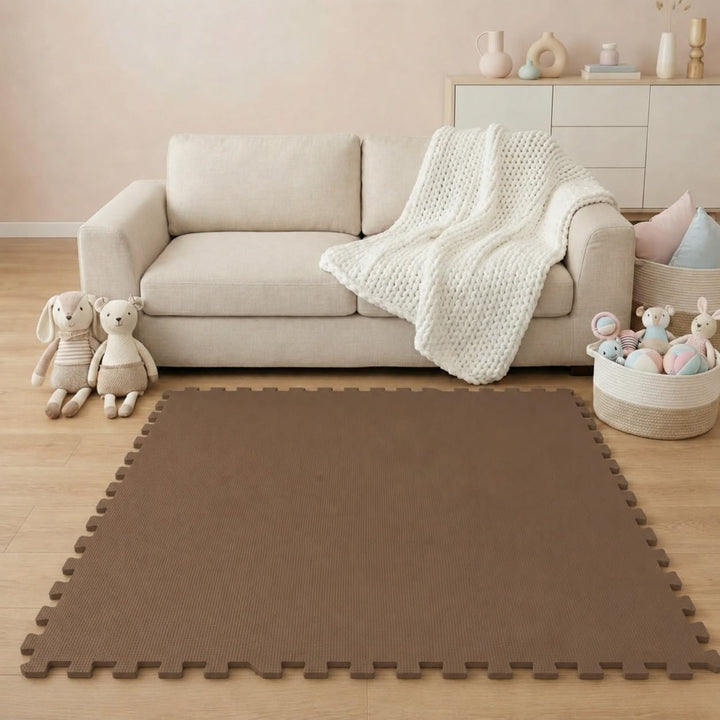 LittleTom Spielmatte Baby Puzzlematte - 9 Matten je 30x30x1 cm Krabbelmatte 90x90 cm Bodenmatte Kind