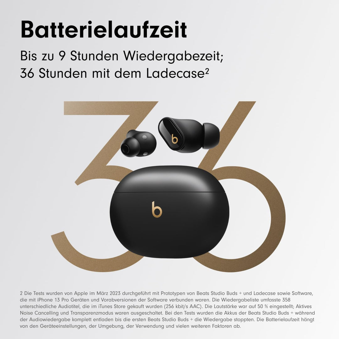 Beats Studio Buds + | Komplett kabellose Noise Cancelling In-Ear Kopfhörer, verbesserte Apple & Andr