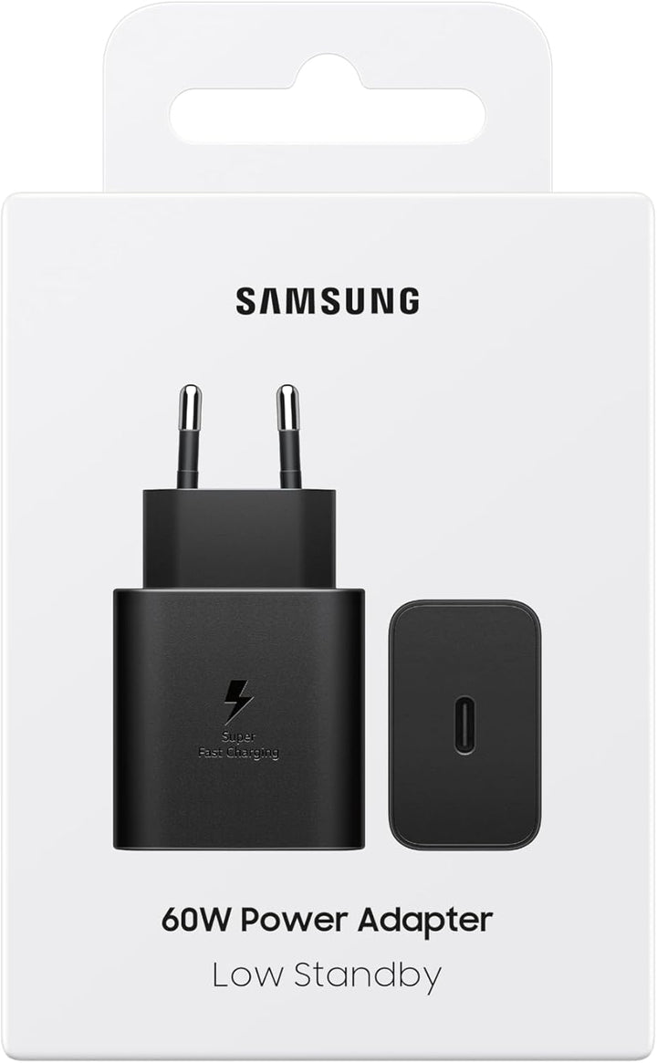 Samsung Schnellladeadapter EP-T6010N, USB-C Ladegerät mit 60W Schnellladen, kompatibel mit Geräten A