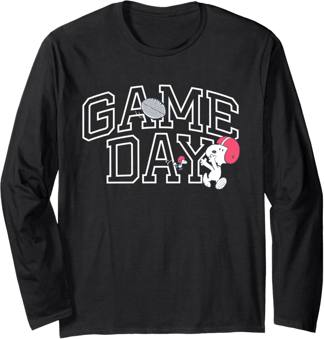 Peanuts Spieltag Fussball Sonntag Snoopy Langarmshirt