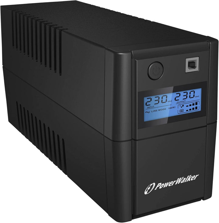 PowerWalker VI 650SE LCD/IEC Unterbrechungsfreie Stromversorgung (UPS) 650 VA 4 AC-Ausgänge Line-Int