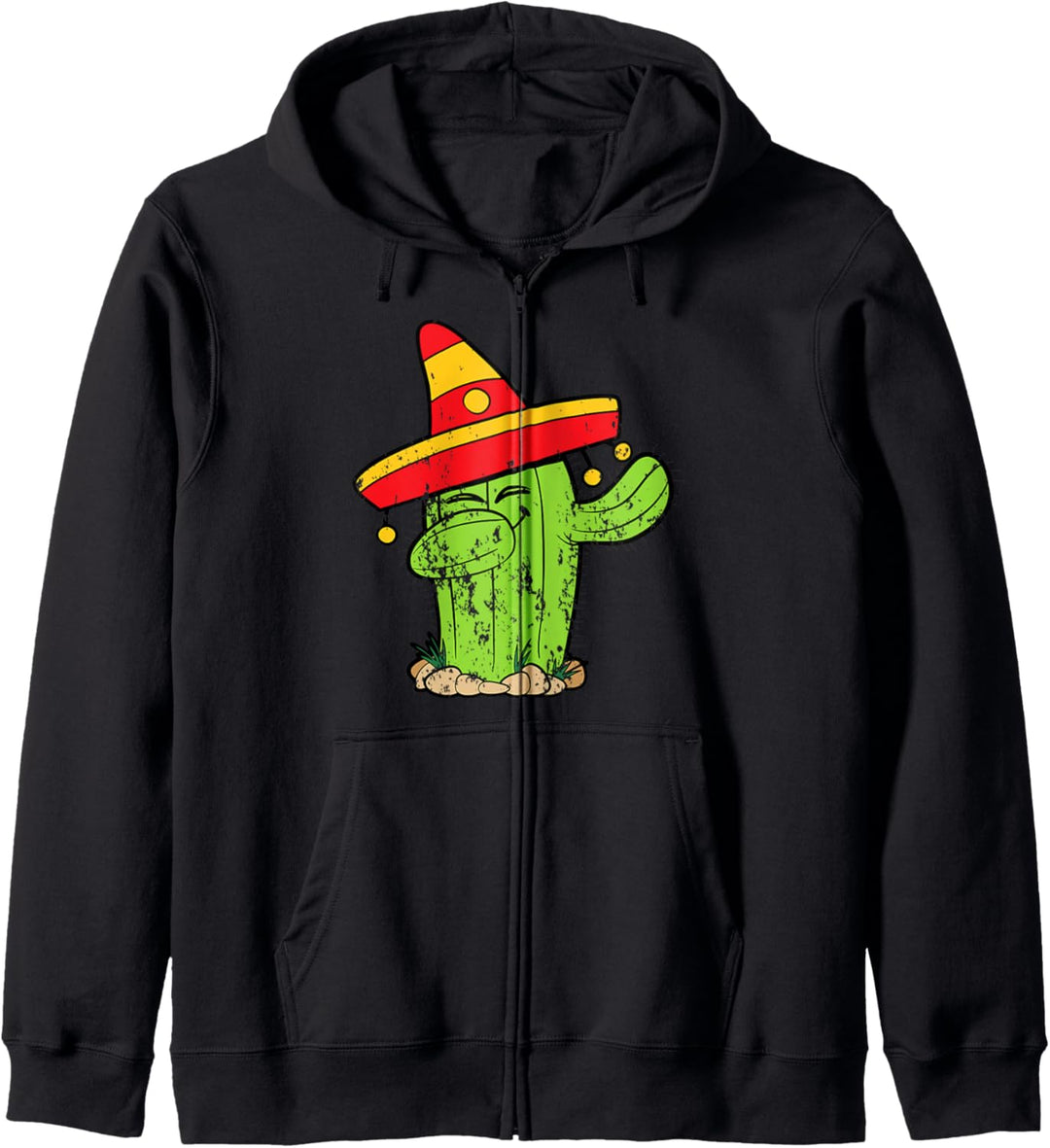 Retro Vintage Grunge Style Tänzer Dabbing Dab Kaktus Mexiko Kapuzenjacke