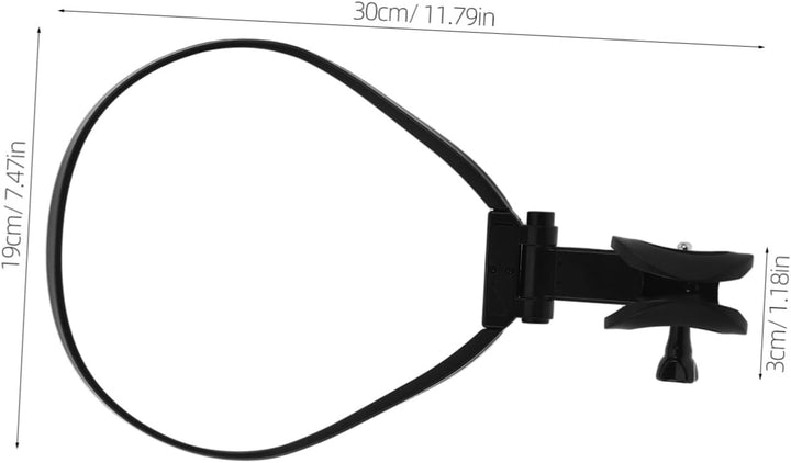 FRCOLOR Neck Hanging Microphone Holder Einstellbar Stabil für Musiker Bühnenauftritt Live Streaming