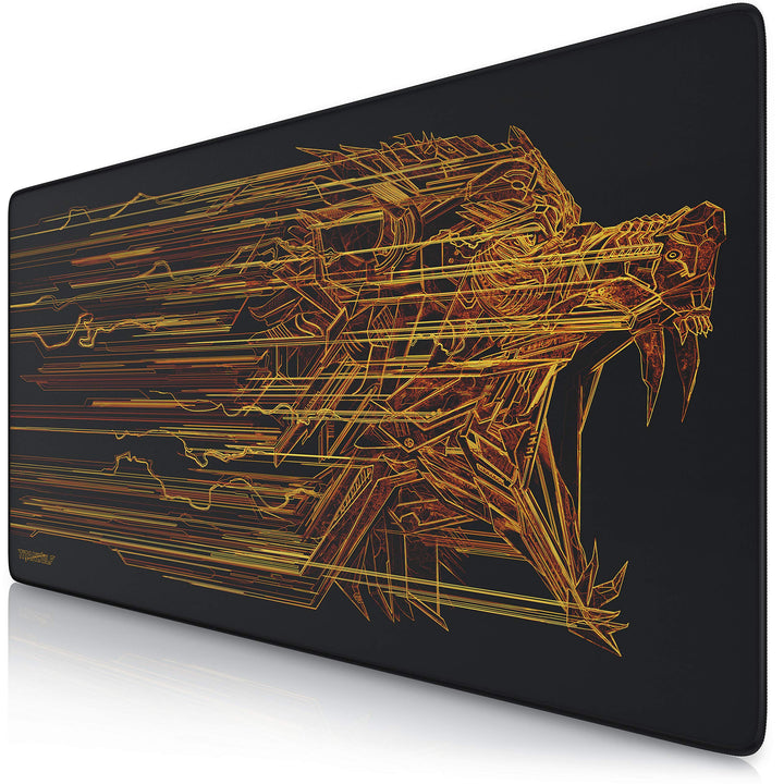 Titanwolf XXL Speed Gaming Mauspad - 900x400 x 4mm - XXL Mousepad - Tischunterlage Motiv - verbesser