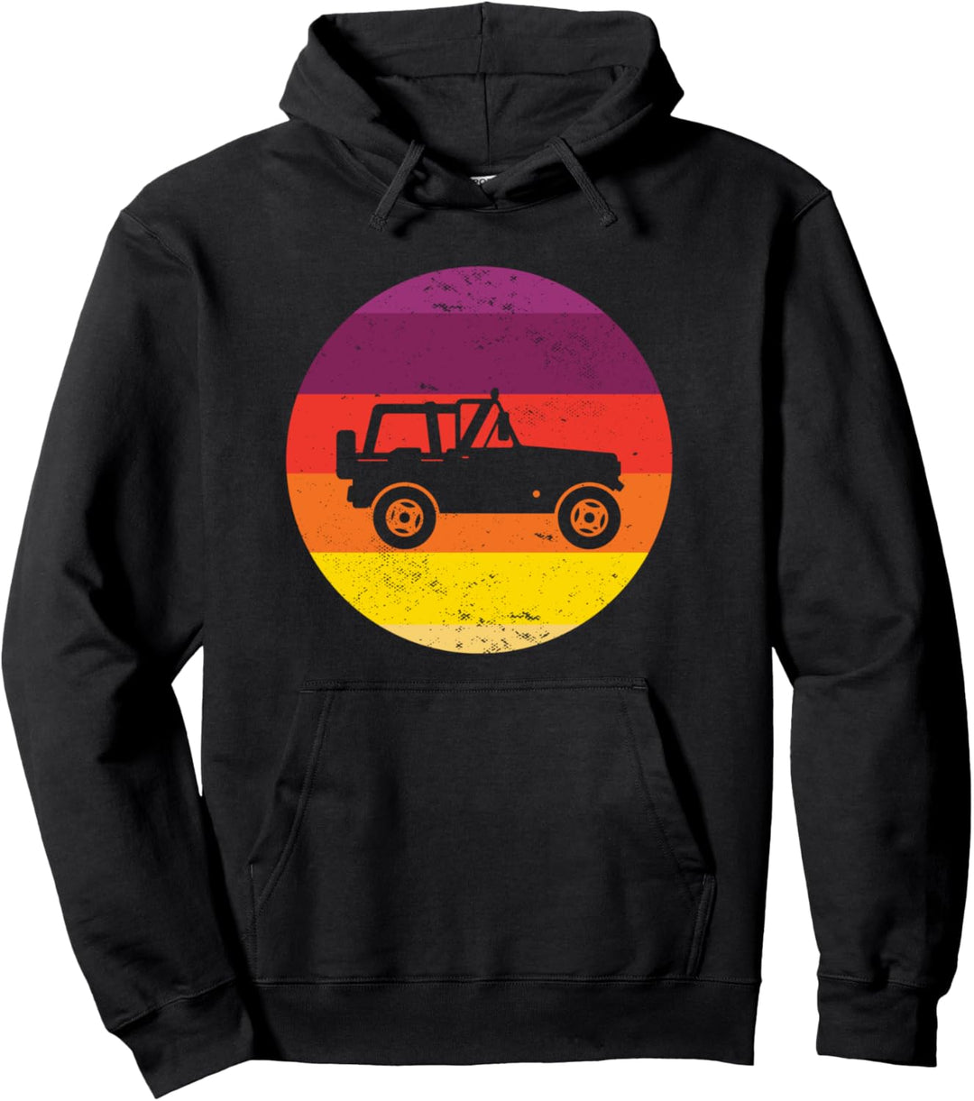 Vintage SUV 70er Jahre I Geländewagen I Off Road I Retro SUV Pullover Hoodie