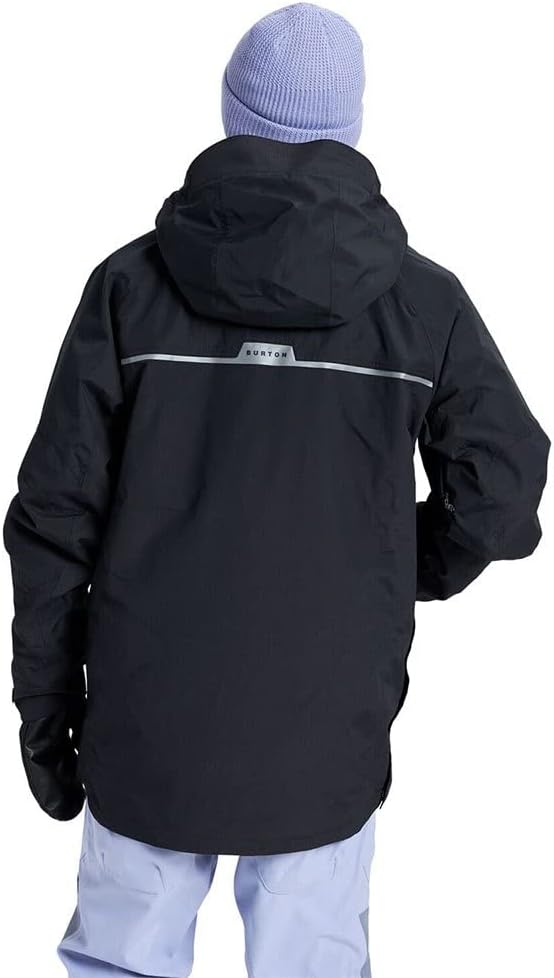 Burton Herren Ski- Snowboardjacke FROSTNER Anorak XL Echtes Schwarz, XL Echtes Schwarz