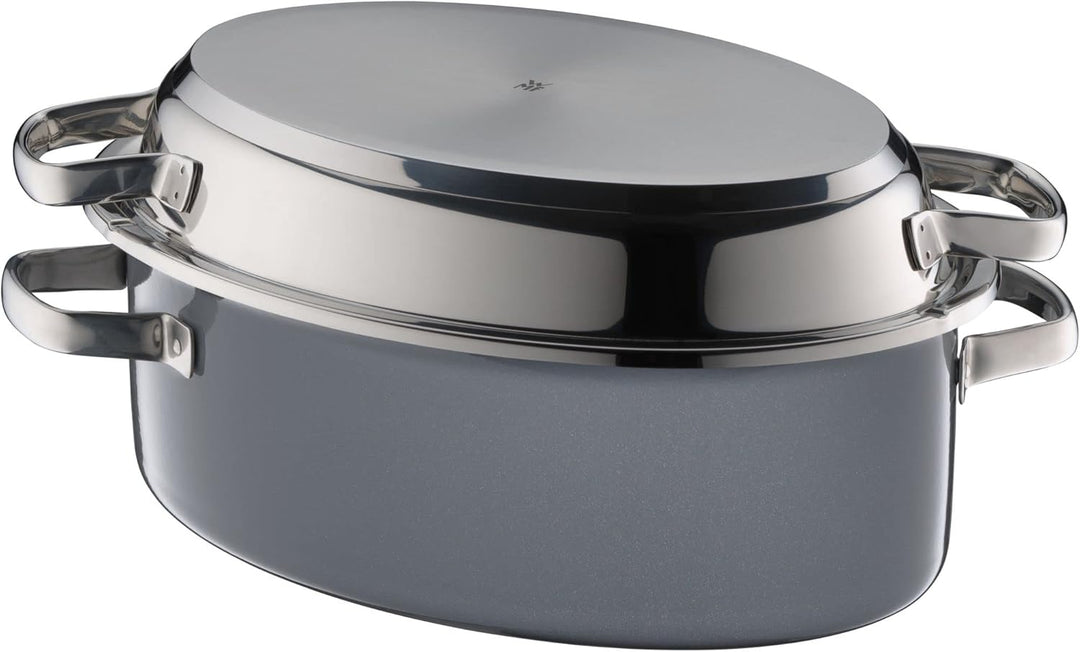 WMF Fusiontec Mineral Multi-Bräter 38 cm, Perfektes Braten, Homogene Kochergebnisse, Kratzfest, Einf