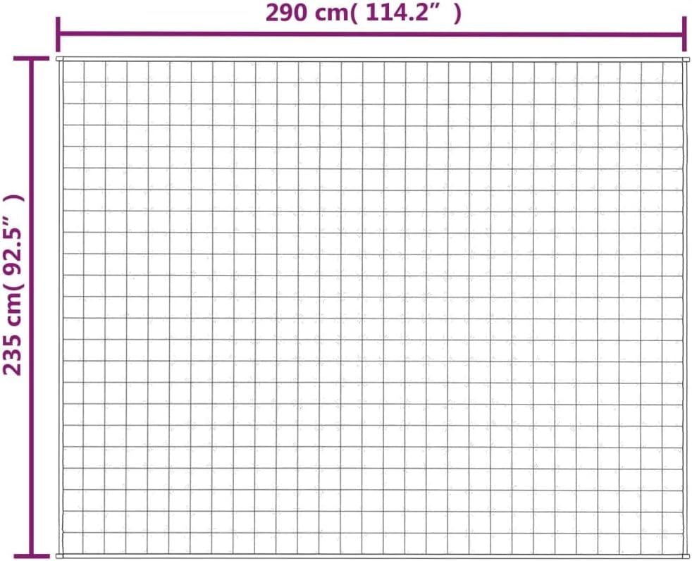 Homgoday Gewichtete Decke Blau 235x290 cm 11 kg Stoff, Möbeldekor Warme und Bequeme Decke, Hochwerti
