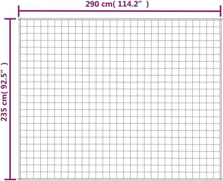 Homgoday Gewichtete Decke Blau 235x290 cm 11 kg Stoff, Möbeldekor Warme und Bequeme Decke, Hochwerti