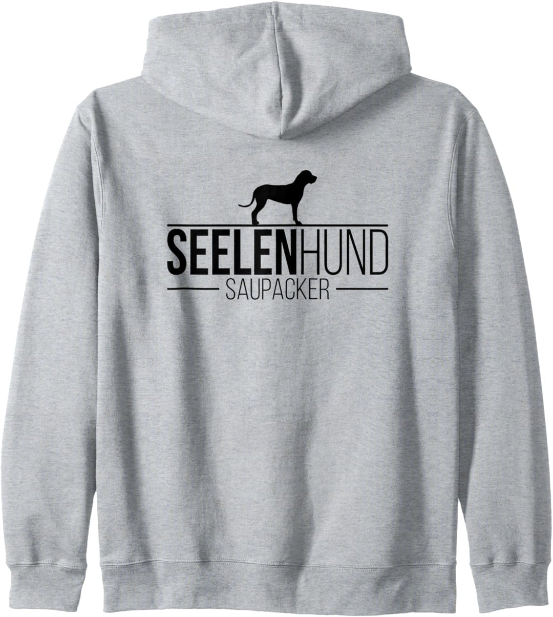 Saupacker Seelenhund Hund Hunde Spruch Hundespruch Kapuzenjacke