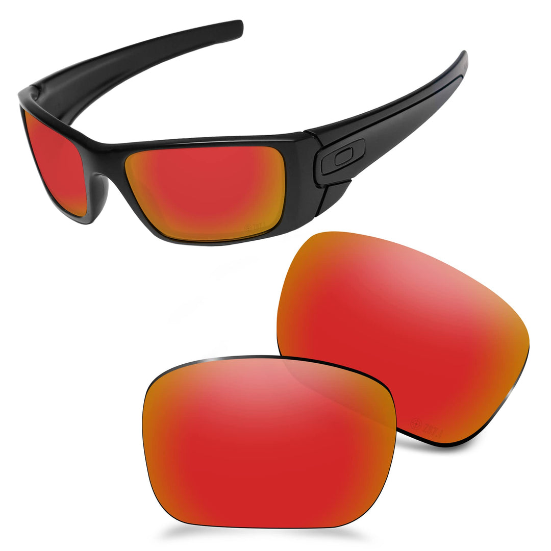 AOZAN ANSI Z87.1 Ersatzgläser kompatibel mit Oakley Fuel Cell OO9096 Sonnenbrille Elektrisches Purpu