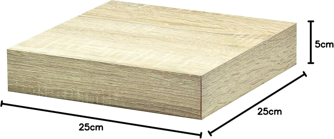 RBUK Dolle Regalboden Big Boy 25 x 25 cm, 50 mm, Eiche Regalboden