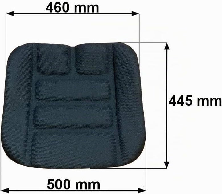 KLARA SEATS Sitzpolster Sitzkissen passend Grammer DS85 / 90 AR Stoff Schwarz Schlepper Stapler Lind