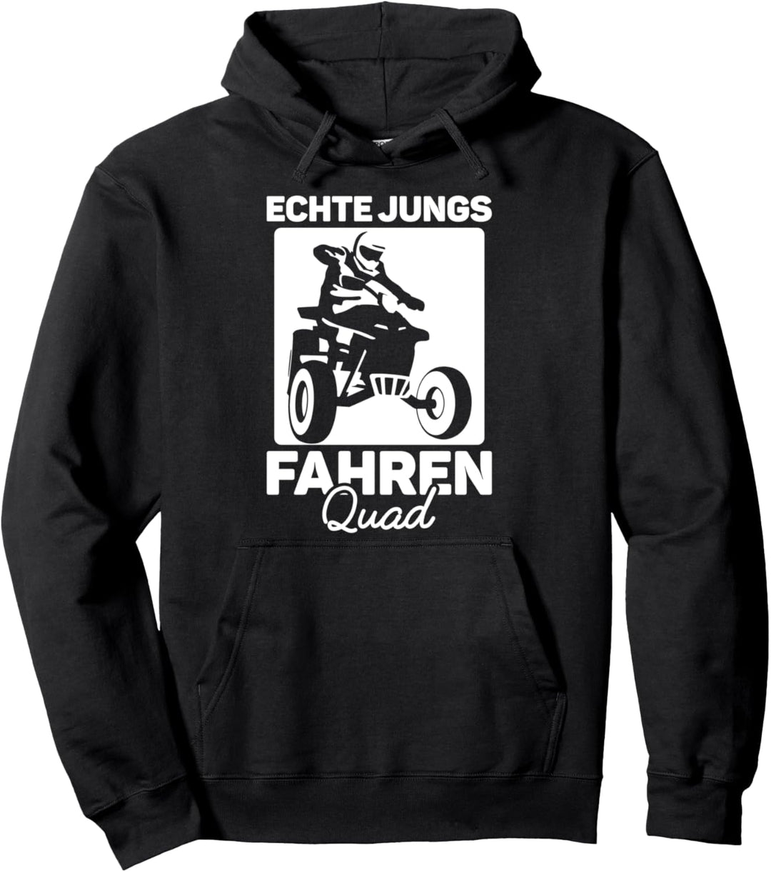 Echte Jungs Fahren Quad Pullover Hoodie