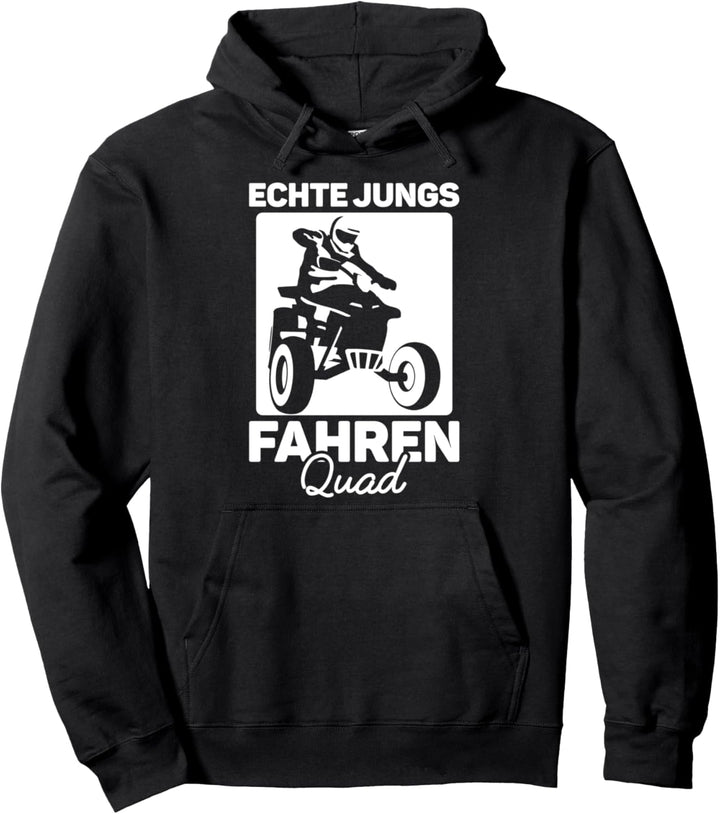Echte Jungs Fahren Quad Pullover Hoodie