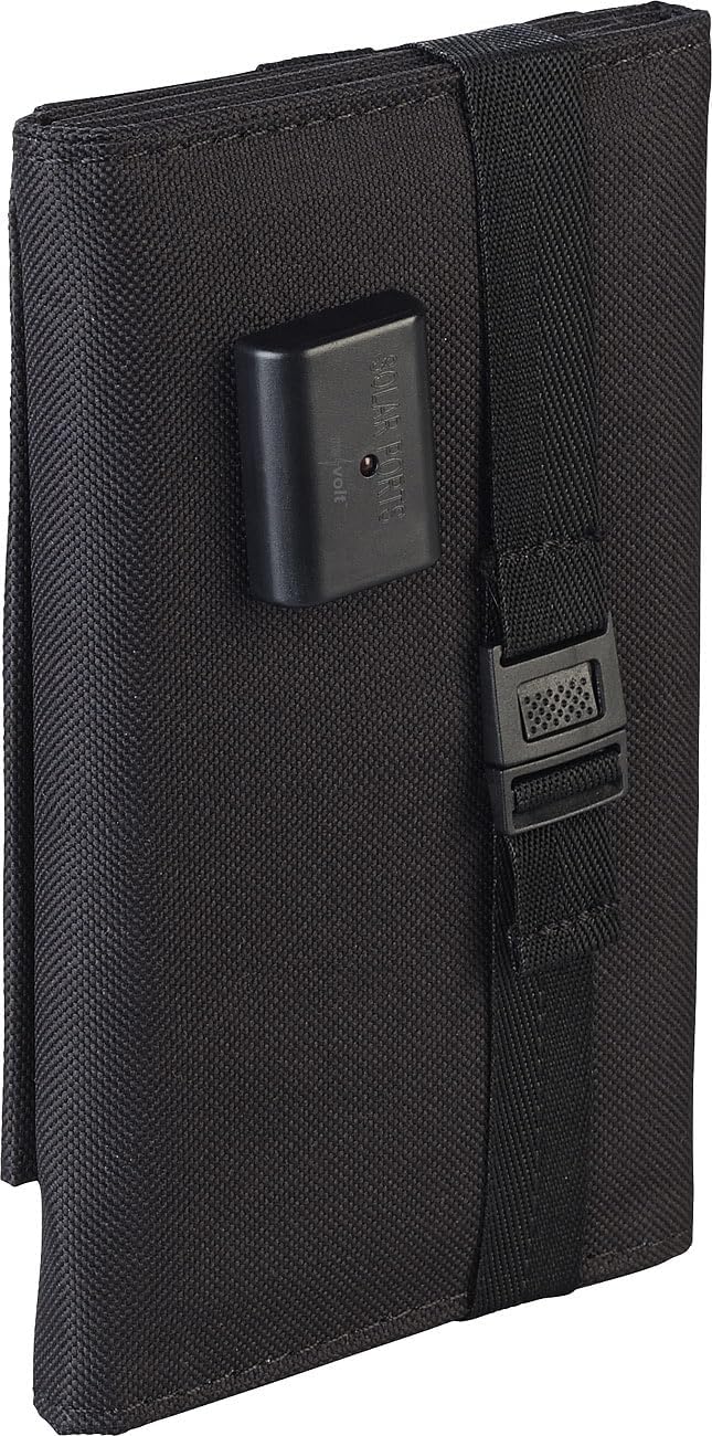 revolt Akku Powerbank: Magnetische Powerbank mit 10-Watt-Falt-Solarpanel, Qi, 10.000 mAh (mit Qi-Lad