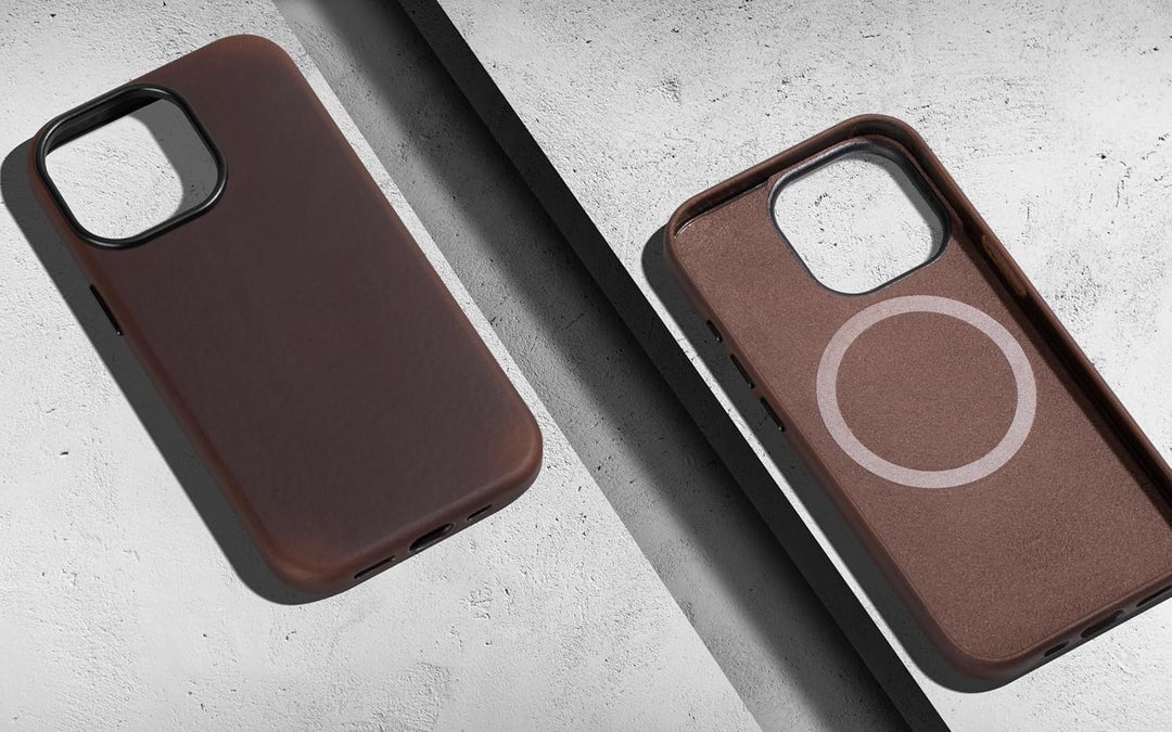 maogoam für iPhone 13 Pro Max Tasche Leder, Echtes Crazy Horse Leder Etui für iPhone 13 Pro Max 6.7"