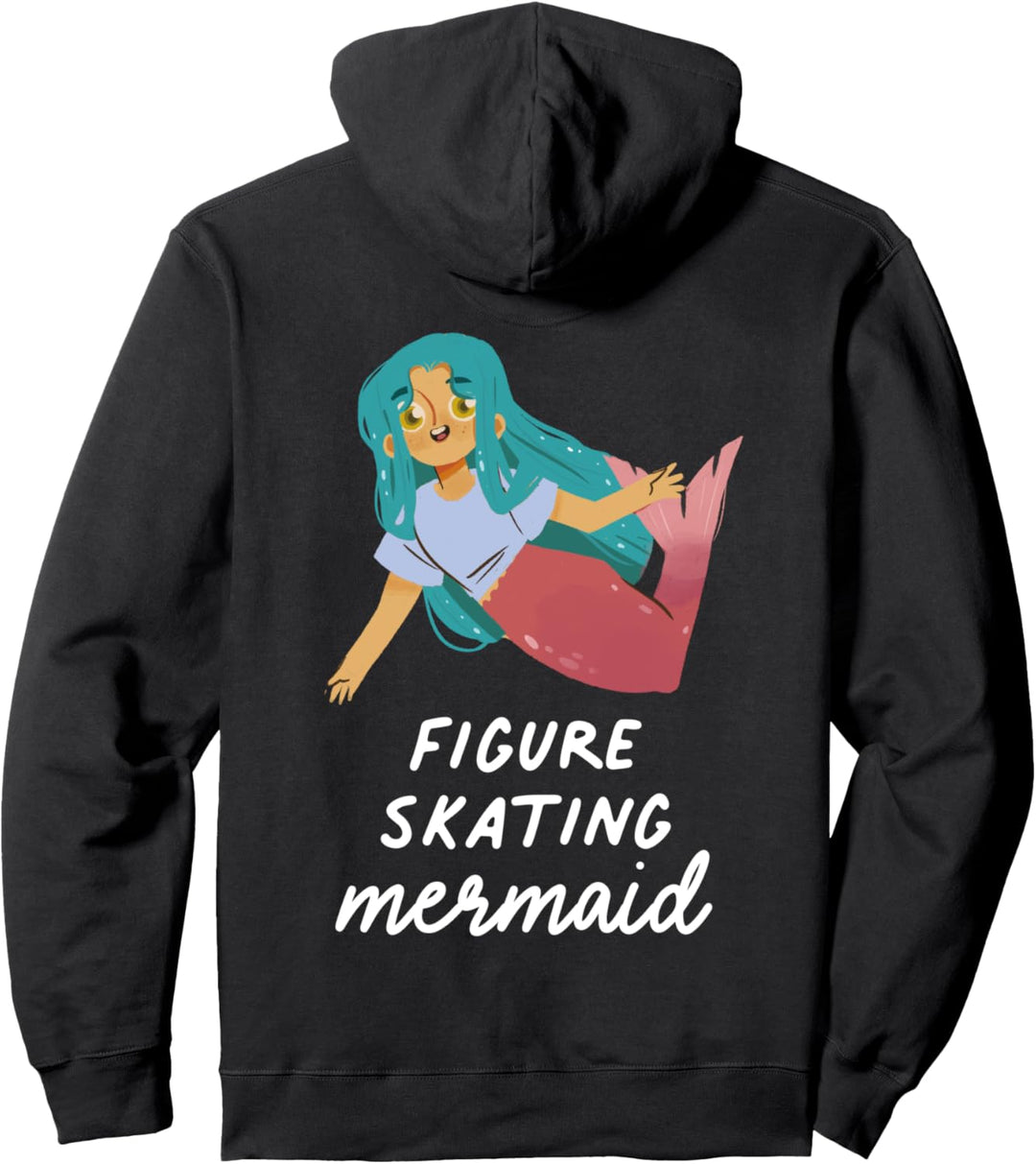 Eiskunstlauf Meerjungfrau Mädchen Lustiger Sport Geburtstag Pullover Hoodie