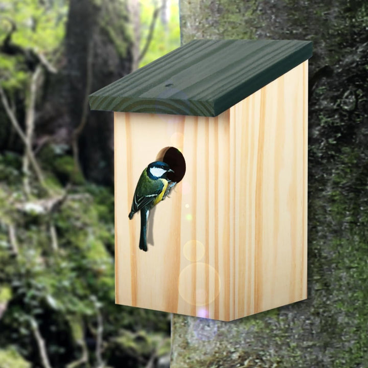 2er Set Nistkasten Nisthöhle für kleine Vögel Meisen aus Massiv - Holz