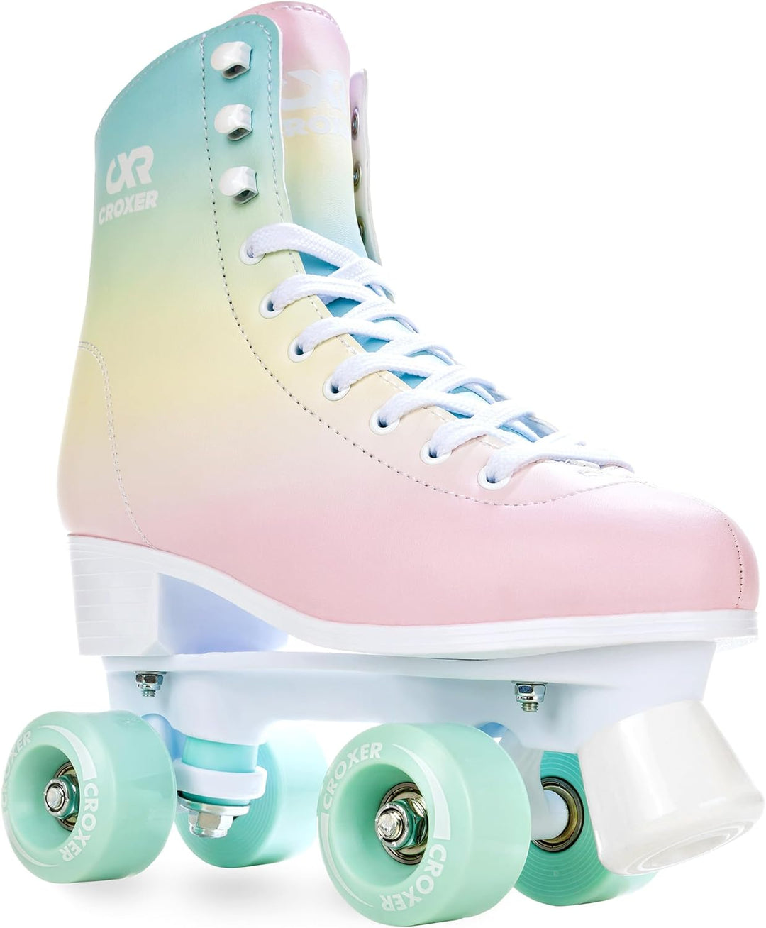 Croxer Rollschuhe Roller Skates Alessa - SAS - Shock Absorbing System - Kugellager Abec7 - Retro Des